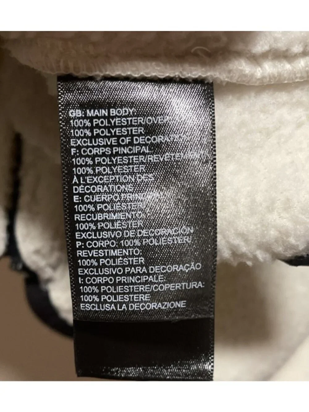 The North Face Yumiori  Full-Zip Jacket  Women's Medium White Dune Black Sherpa